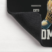 Badminton ich habe das Bad in Badminton Shuttle ge Mousepad (Ecke)