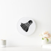 Badminton icon runde wanduhr (Zuhause)