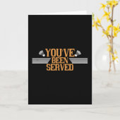 Badminton - Ihnen wurde gedient Karte (Gelbe Blume)