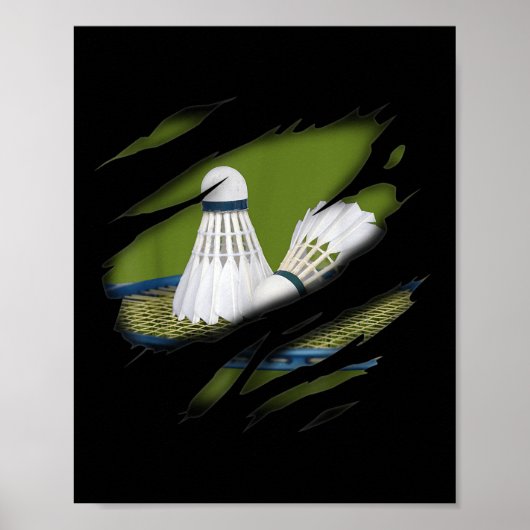 Badminton In Me Design  Poster (Vorne)