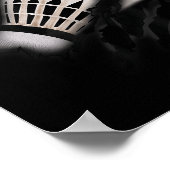 Badminton in meinem Design, Badmintondesign Poster (Ecke)