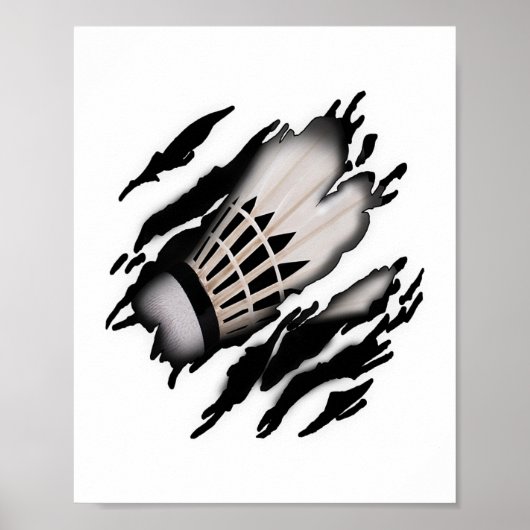 Badminton in meinem Design Poster (Vorne)