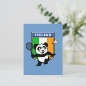 Badminton Ireland Panda Postkarte (Stehend Vorderseite)