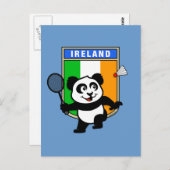 Badminton Ireland Panda Postkarte (Vorne/Hinten)