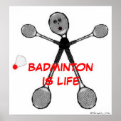 Badminton is Life Poster (Vorne)