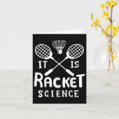 Badminton ist die Racket-Wissenschaft Karte (Gelbe Blume)