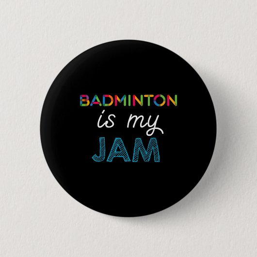 Badminton ist mein Badminton-Design Button (Vorderseite)