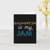 Badminton ist mein Badminton-Design Karte (Gelbe Blume)