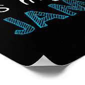Badminton ist mein Badminton-Design Poster (Ecke)
