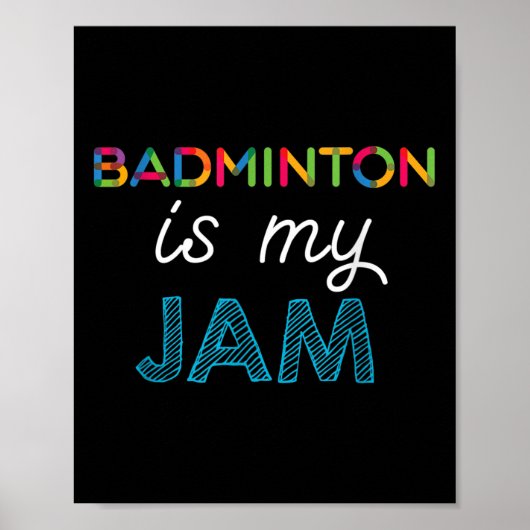 Badminton ist mein Badminton-Design Poster (Vorne)