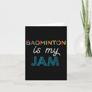 Badminton ist mein Ding Badminton Design  Karte