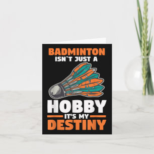Badminton ist nicht nur ein Hobby für sein Schicks Karte
