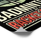 Badminton ist Racket-Wissenschaft Poster (Ecke)