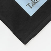 Badminton ist therapeutisches Racket Sport Stress  Fleecedecke (Ecke)