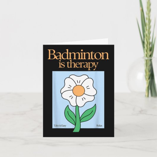 Badminton ist therapeutisches Racket Sport Stress Karte (Vorderseite)