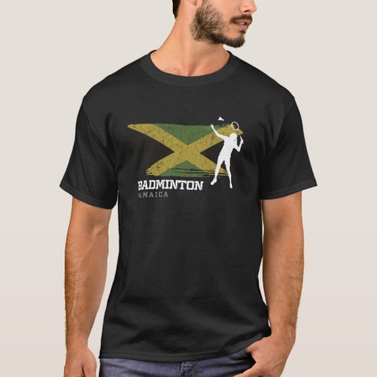 Badminton Jamaica Net Games Player Badminto T-Shirt (Vorderseite)