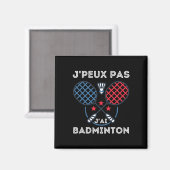 Badminton Jersey Magnet (Vorderseite/Rückseite)