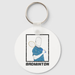 Badminton Junge Schläger Sport Mann Schläge  Schlüsselanhänger