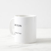Badminton-Junge Substantiv Definition Federball Ba Kaffeetasse (Vorderseite Links)