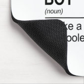 Badminton-Junge Substantiv Definition Shuttle Badm Mousepad (Ecke)