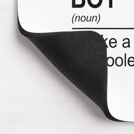 Badminton-Junge Substantiv Definition Shuttle Badm Mousepad (Ecke)