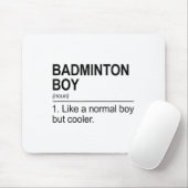 Badminton-Junge Substantiv Definition Shuttle Badm Mousepad (Mit Mouse)