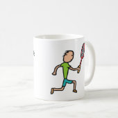 Badminton Kaffeetasse (VorderseiteRechts)