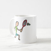 Badminton Kaffeetasse (Vorderseite Links)