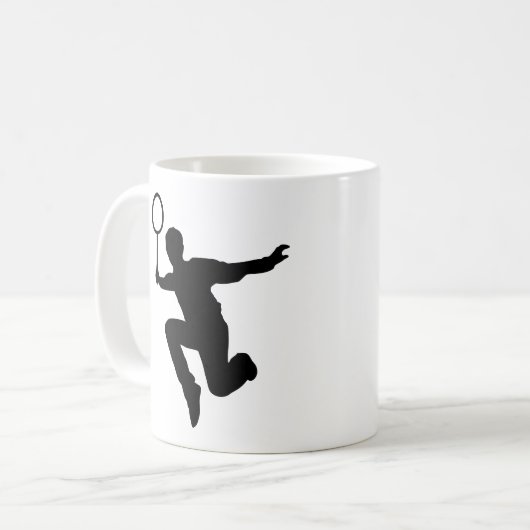 Badminton Kaffeetasse (Vorderseite Links)