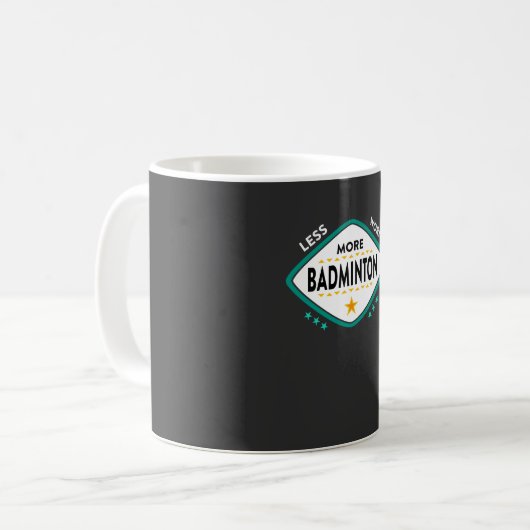 Badminton Kaffeetasse (Vorderseite Links)