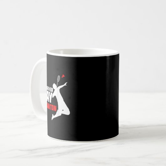 Badminton Kaffeetasse (Vorderseite Links)