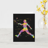 Badminton Karte (Gelbe Blume)