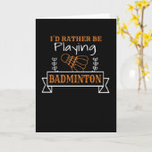 Badminton Karte (Gelbe Blume)