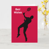 Badminton Karte (Gelbe Blume)