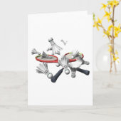 Badminton Karte (Gelbe Blume)