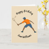 Badminton Karte (Gelbe Blume)