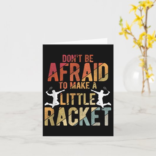 Badminton Karte (Gelbe Blume)