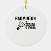 Badminton Keramik Ornament (Vorne)