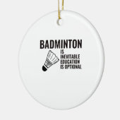 Badminton Keramik Ornament (Links)