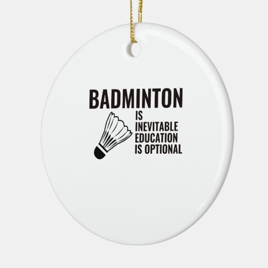 Badminton Keramik Ornament (Links)