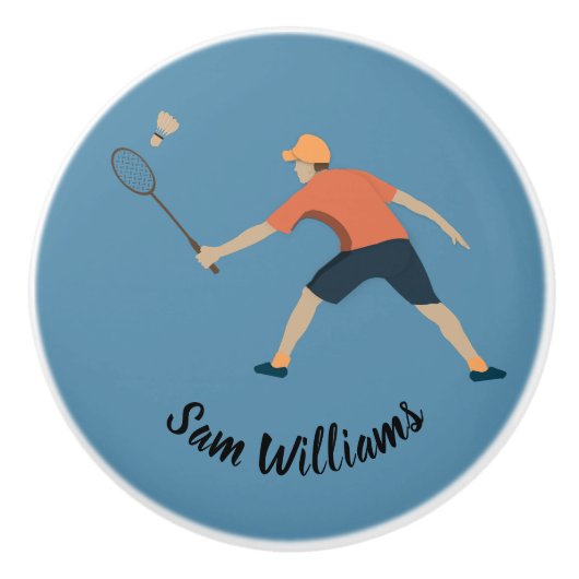 Badminton Keramikknauf (Vorderseite)