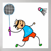 Badminton Kid Poster (Vorne)