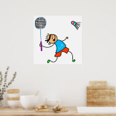 Badminton Kid Poster (Küche)
