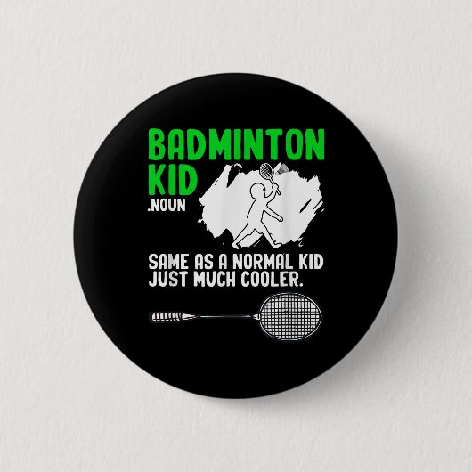 Badminton Kid Racket Shuttle Hobby Badminton Playe Button (Vorderseite)