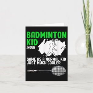 Badminton Kid Racket Shuttle Hobby Badminton Playe Karte