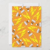 Badminton Kindergeburtstag Party Sports Einladung (Rückseite)