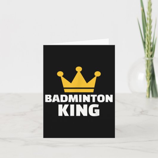 Badminton King Karte (Vorderseite)