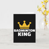 Badminton King Karte (Gelbe Blume)