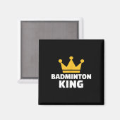 Badminton King Magnet (Vorderseite/Rückseite)