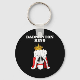 Badminton King _ Mens Badminton Player Shirt Boys Schlüsselanhänger